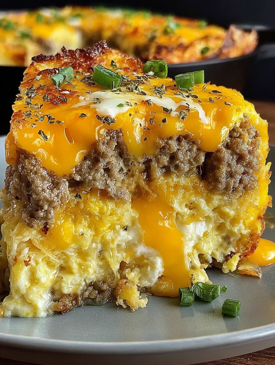 Sausage Egg Cream Cheese Casserole