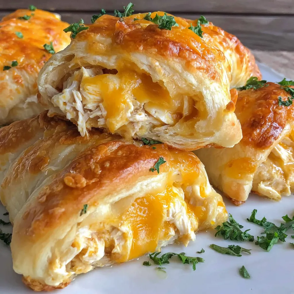 Cheesy Chicken Crescent Rolls