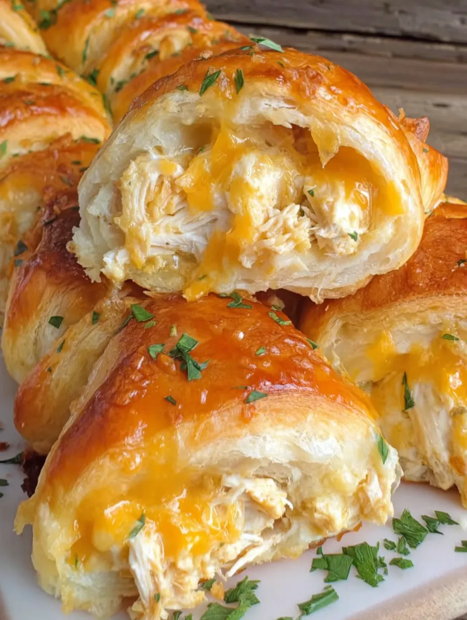 Cheesy Chicken Crescent Rolls