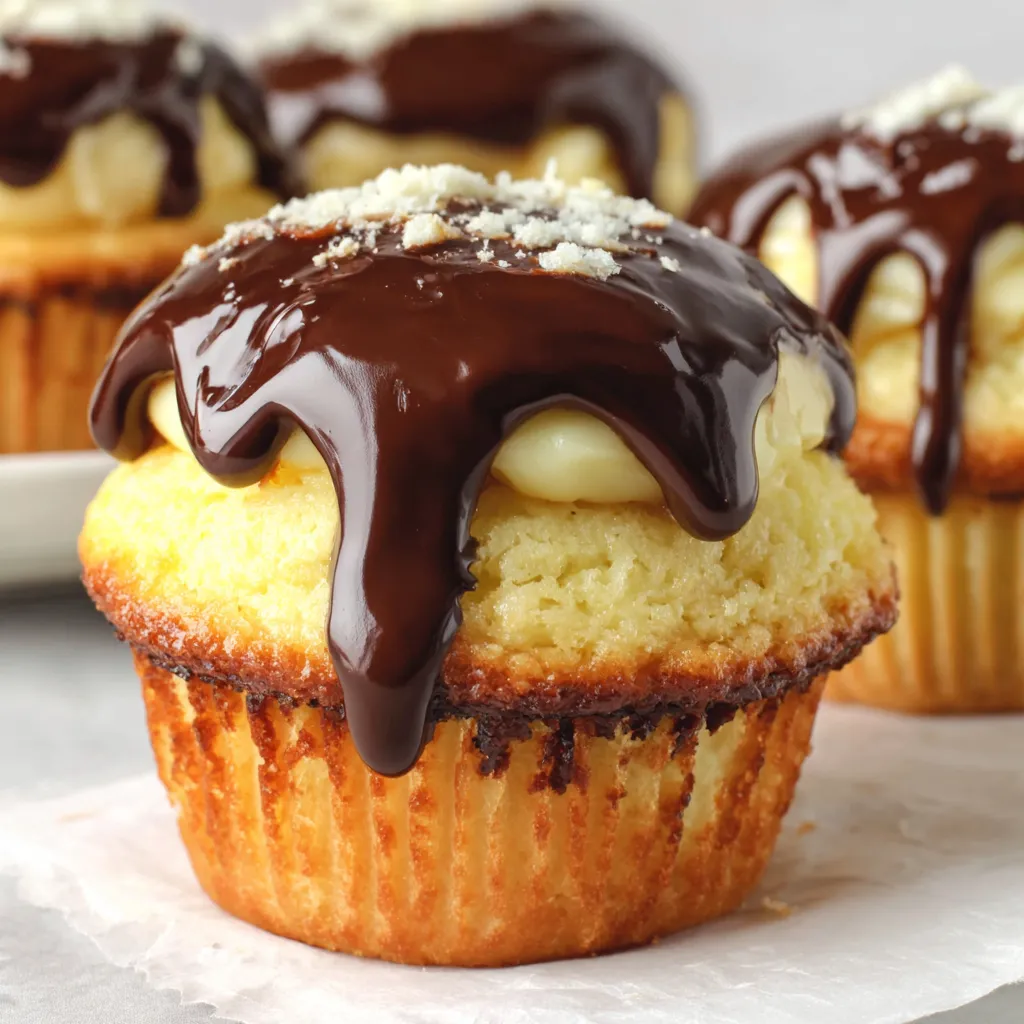 Boston Cream Pie Cupcakes Recipe