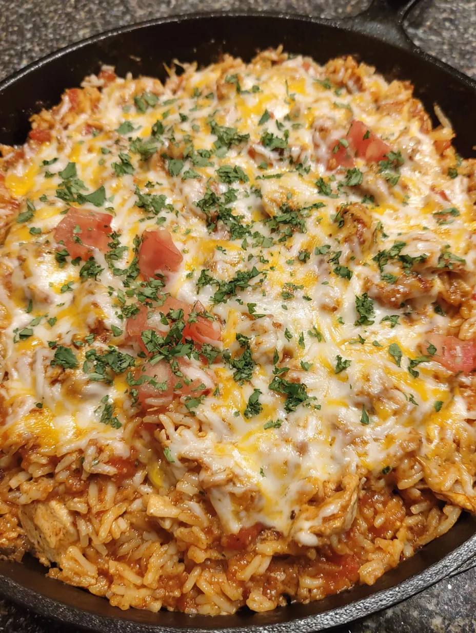 Cheesy Chicken Taco Rice
