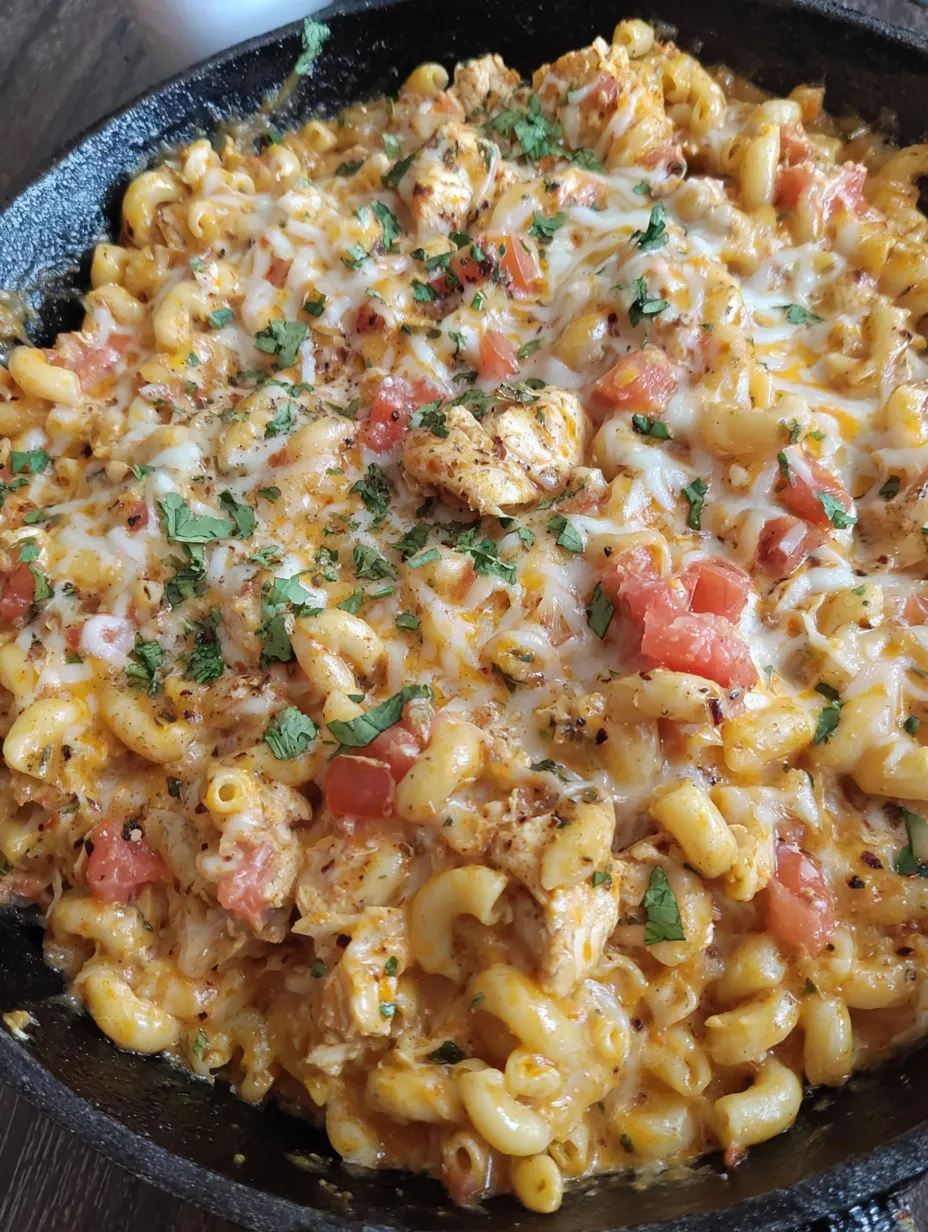 One Pan Chicken Taco Mac