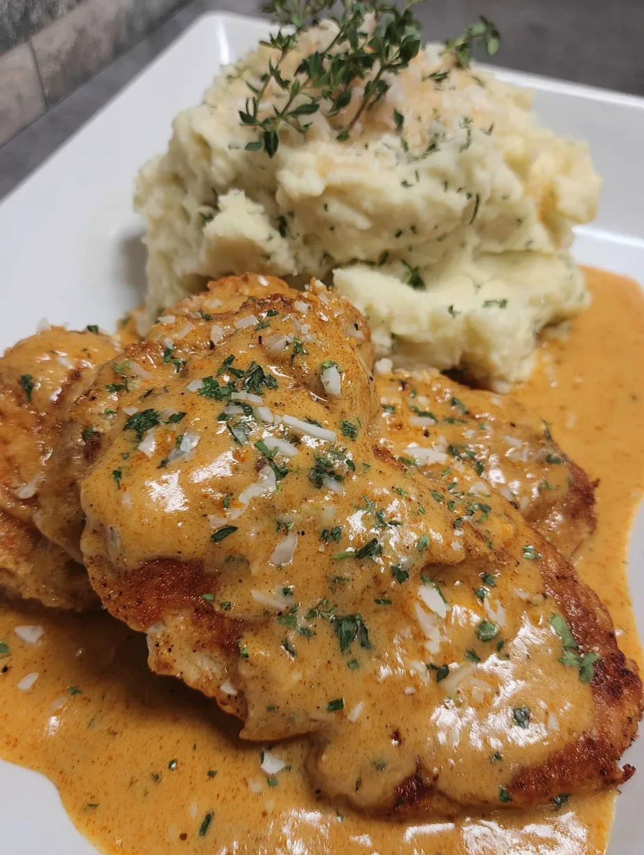 Creamy Pan Fried Chicken