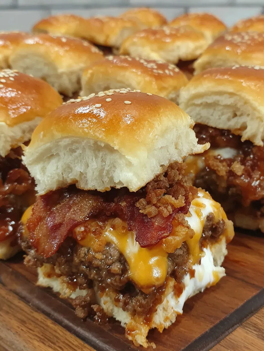 BBQ Cheeseburger Sliders