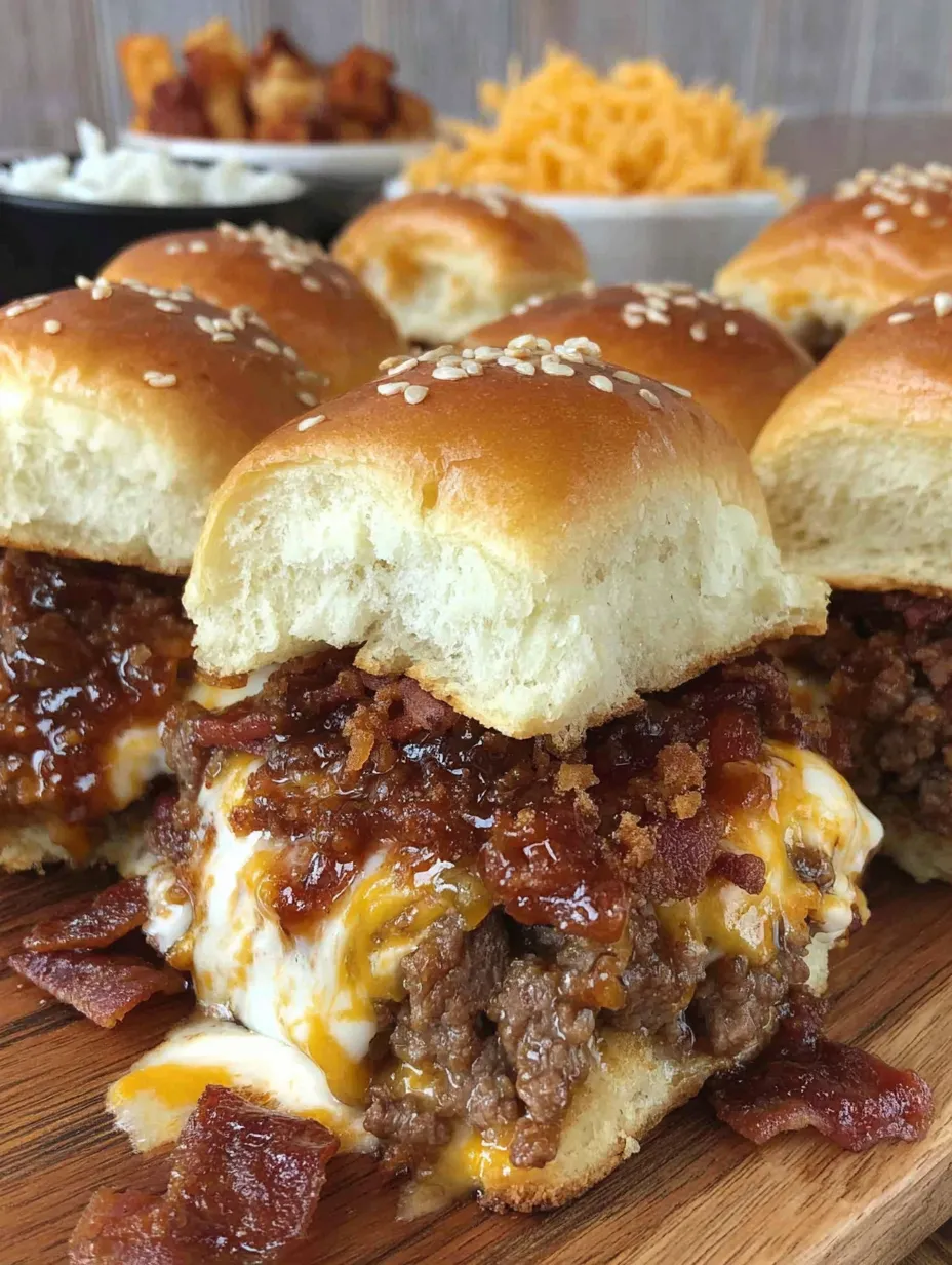BBQ Cheeseburger Sliders