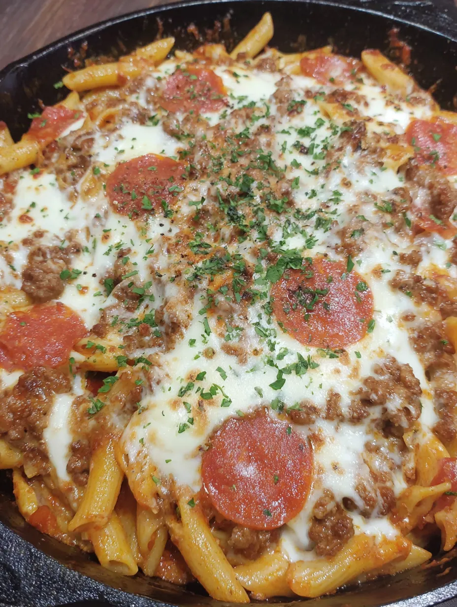 Cheesy Pizza Hamburger Helper