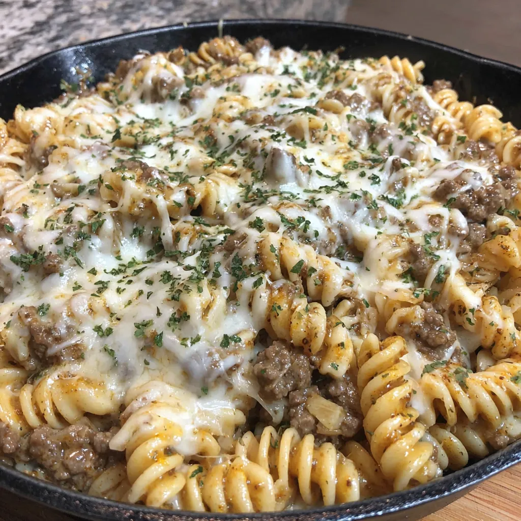 Cheese Steak Homemade Hamburger Helper