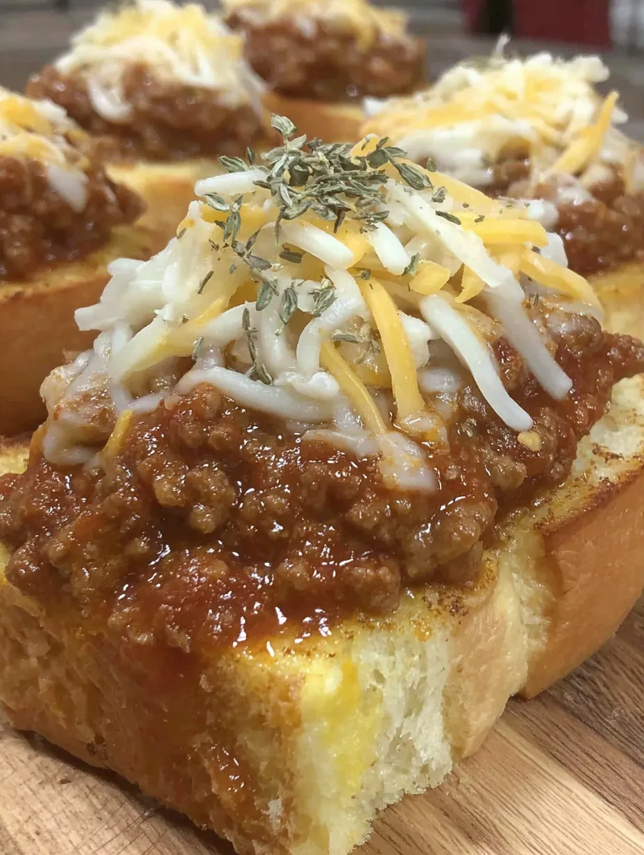 Garlic Bread Sloppy Joe’s