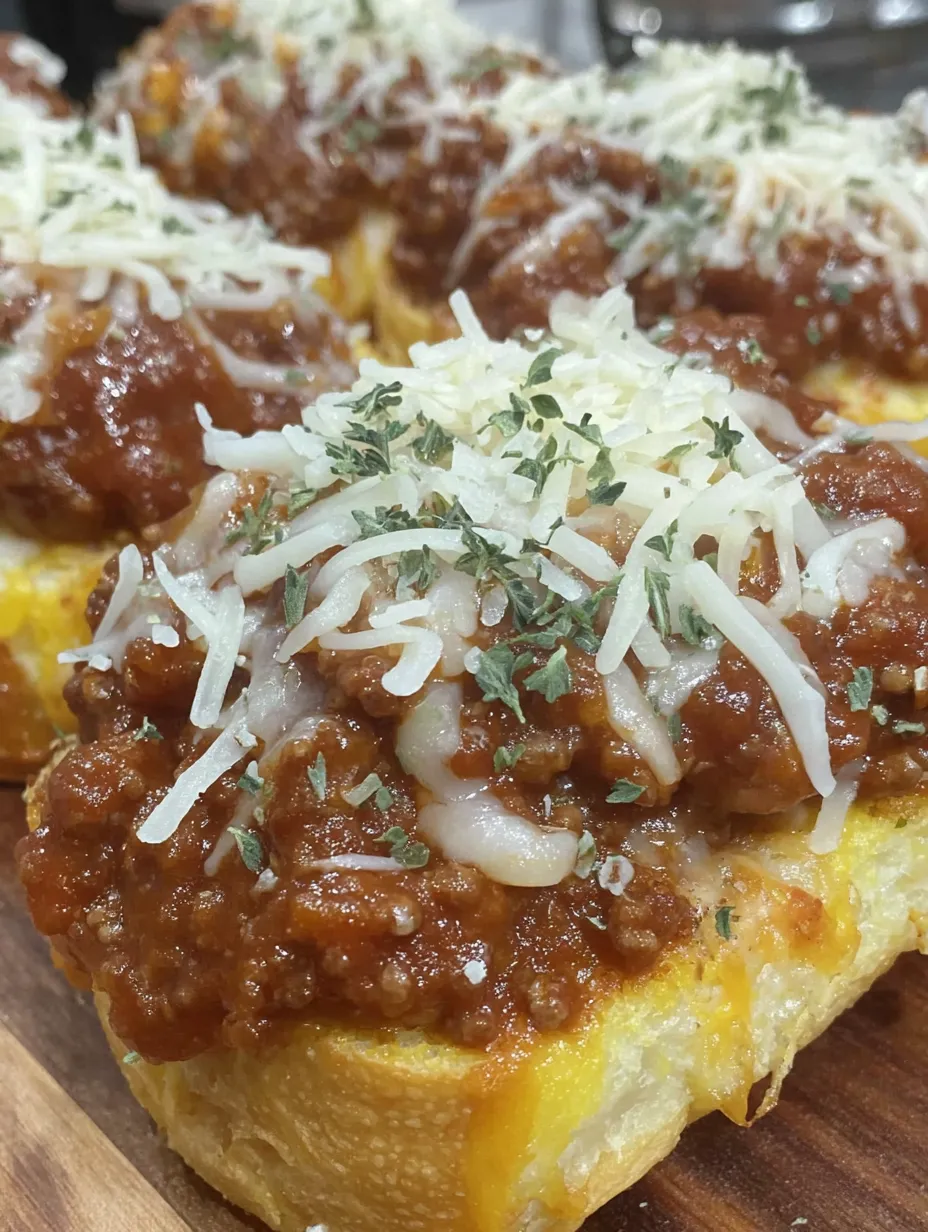 Garlic Bread Sloppy Joe’s