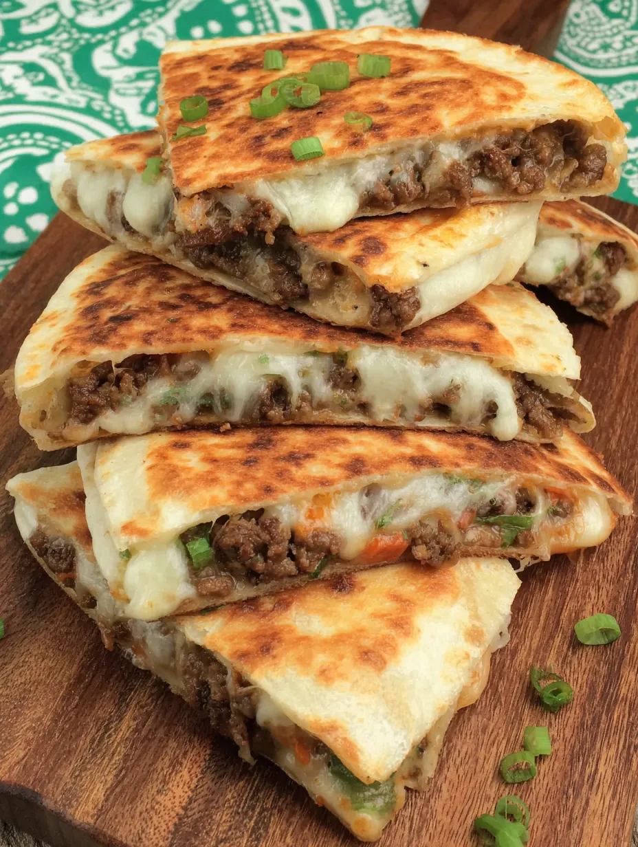 Korean Beef Quesadillas