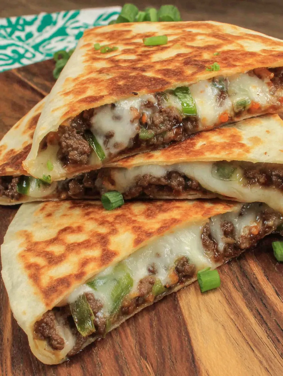 Korean Beef Quesadillas
