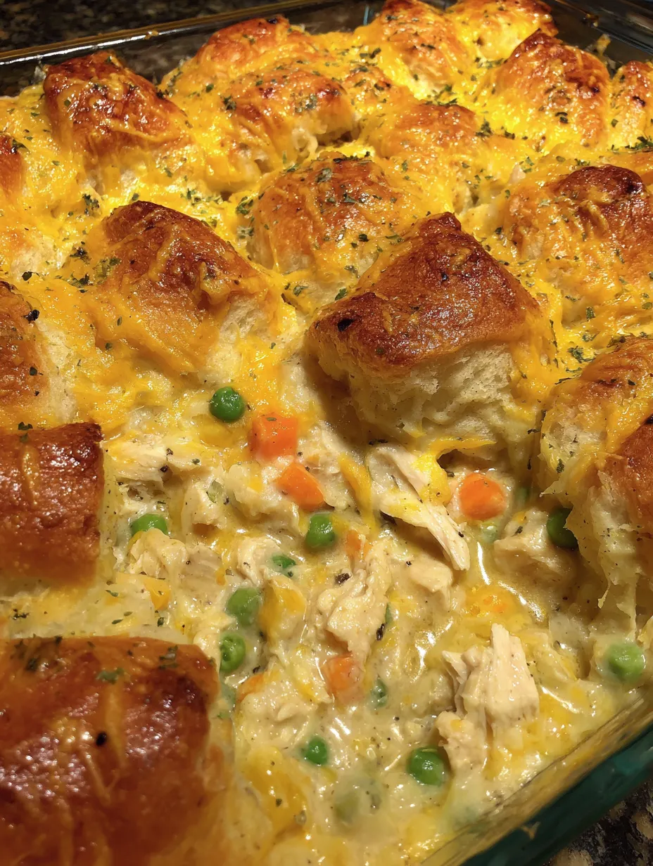 Chicken Pot Pie Bubble Up