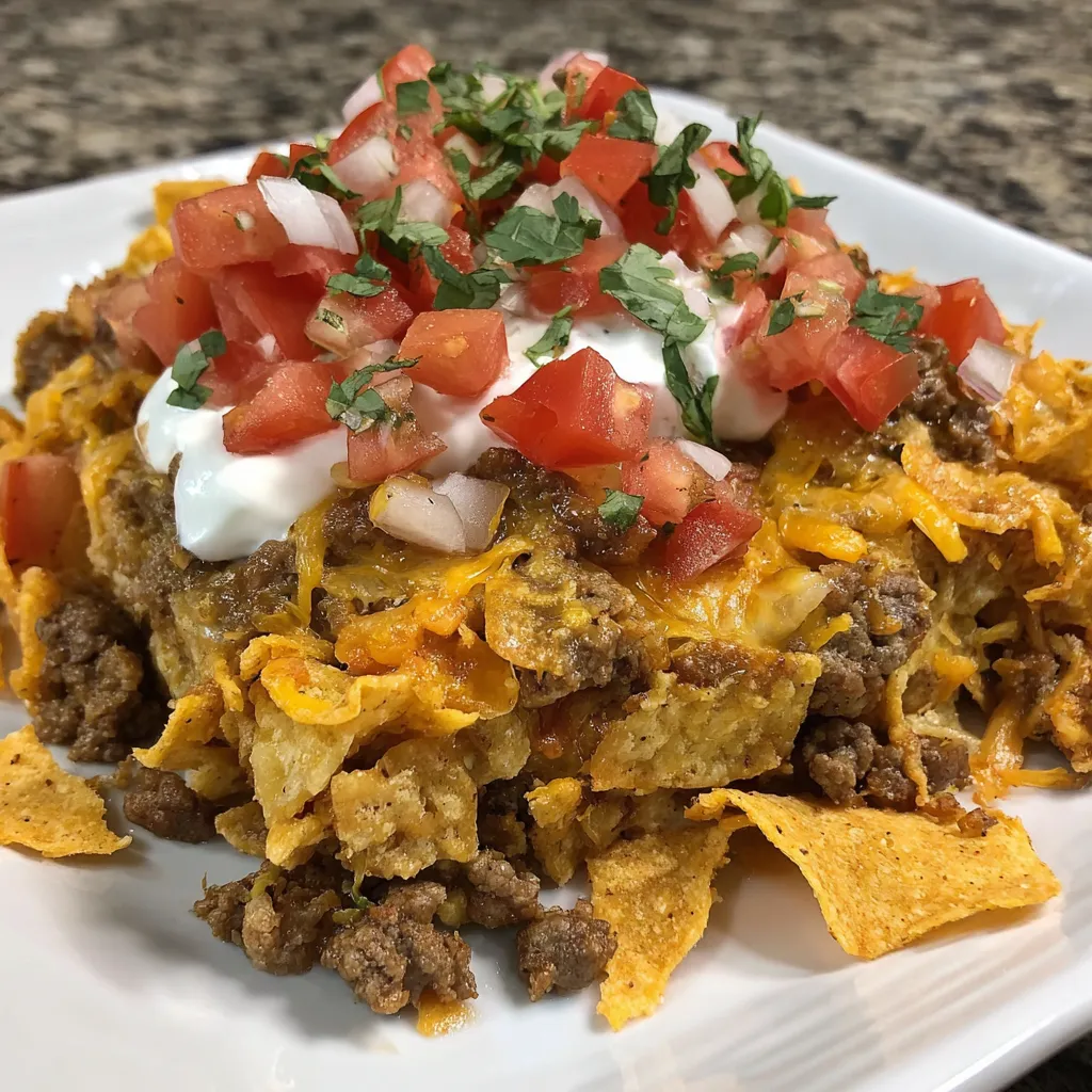 Cheesy Dorito Taco Casserole