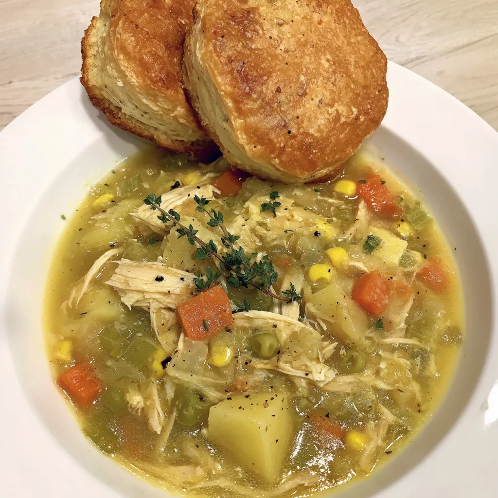 Crockpot Chicken Pot Pie Soup