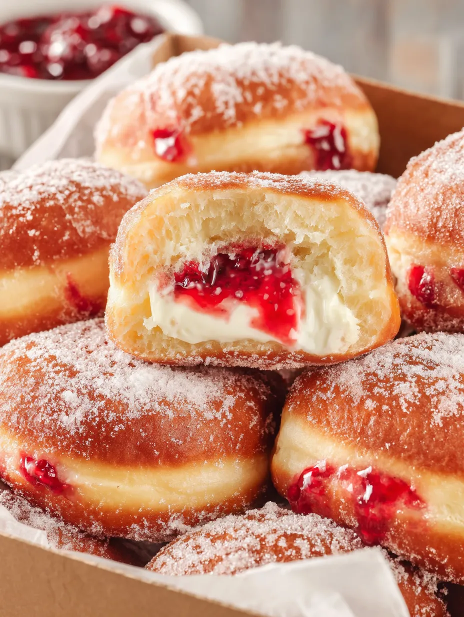Raspberry Cheesecake Donuts