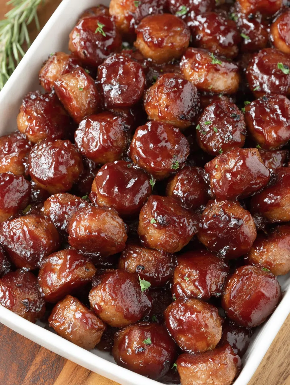 BBQ Sausage Bites
