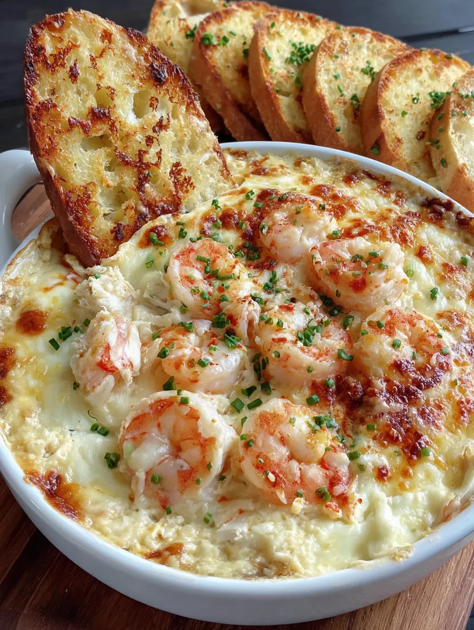 Cheesy Shrimp & Crab Bake Dip