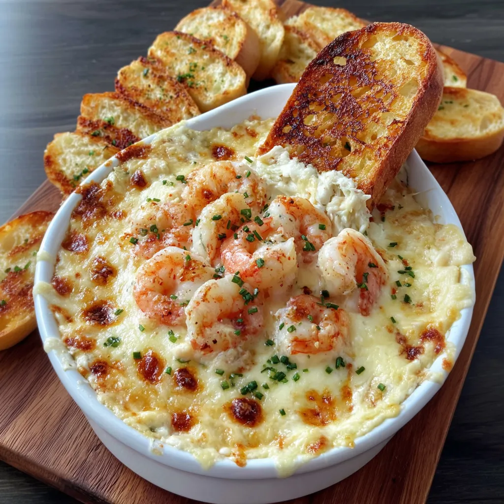 Cheesy Shrimp & Crab Bake Dip