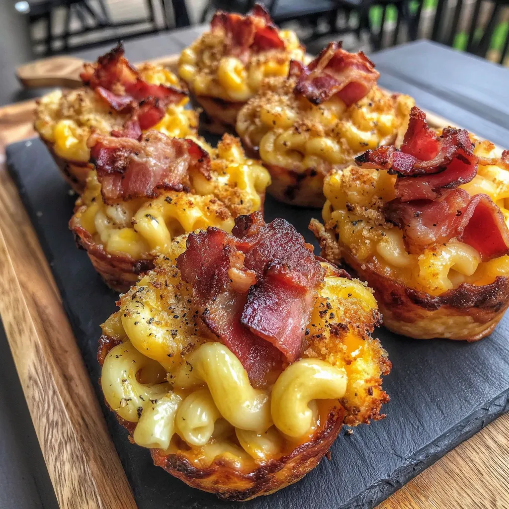 Smoked Mac and Cheese Bacon Cups