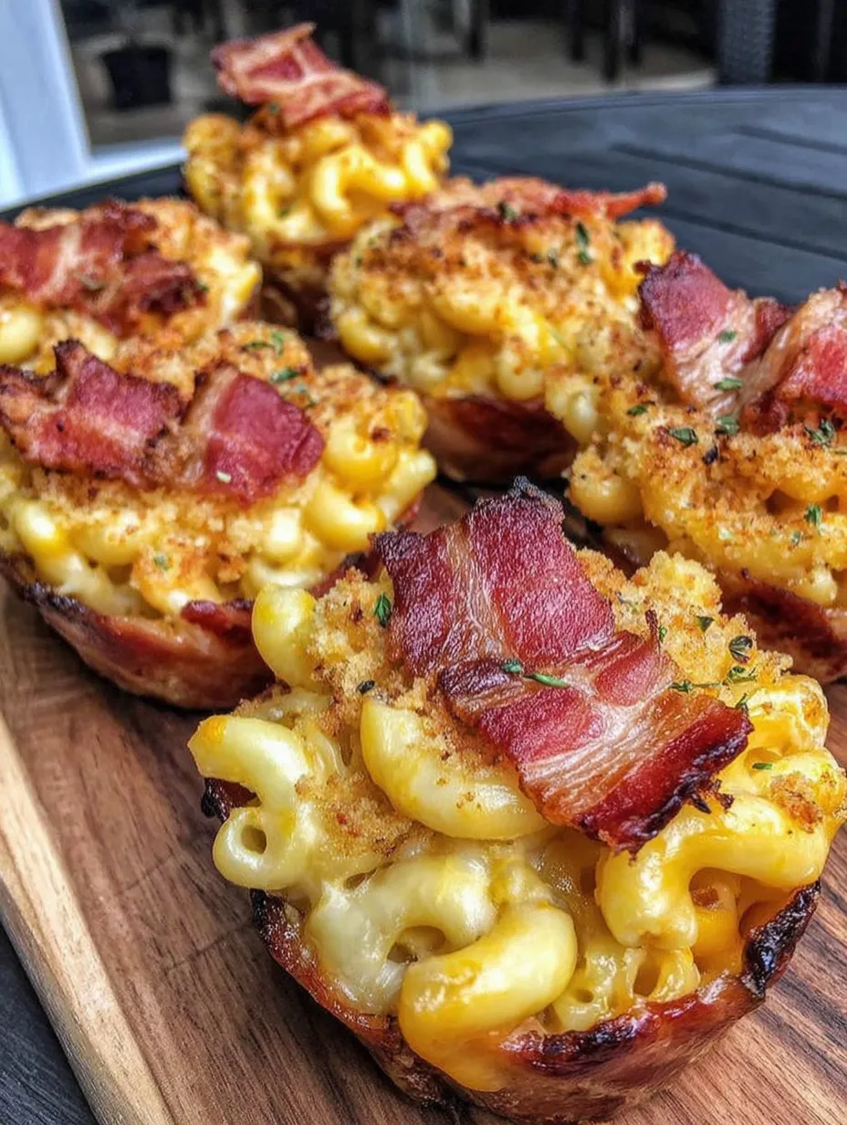 Smoked Mac and Cheese Bacon Cups