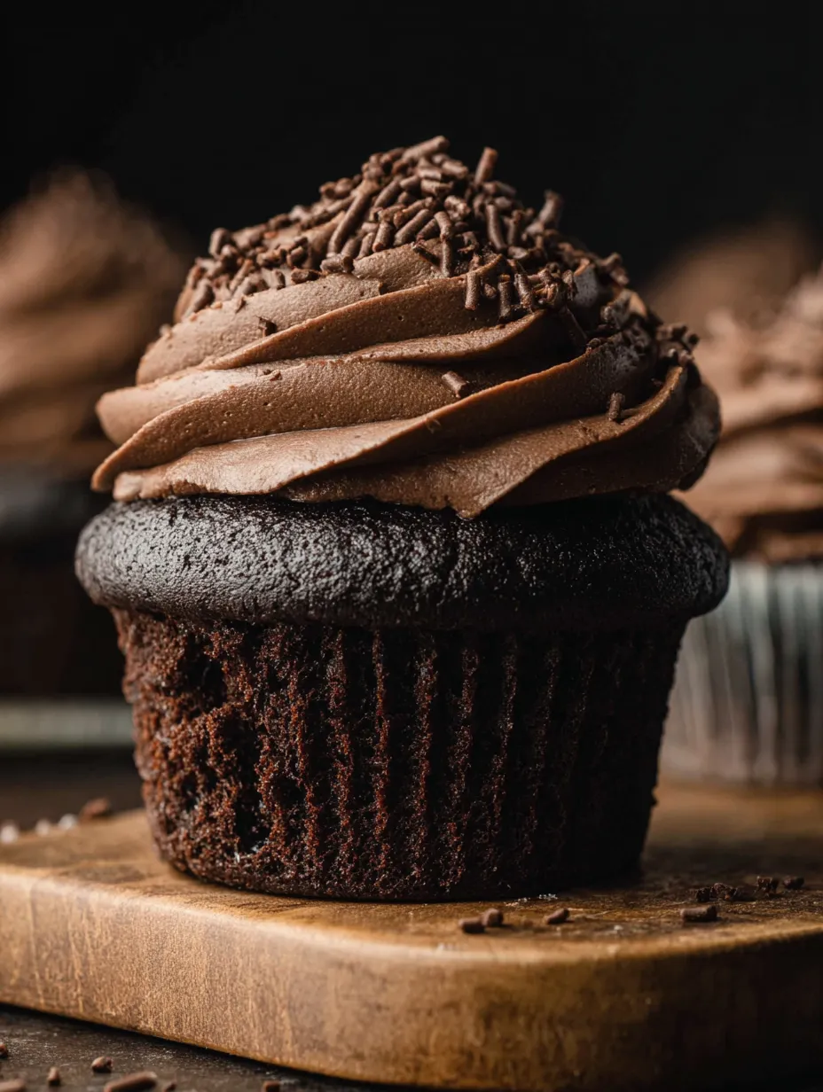 Chocolate Cupcake Recipe with Chocolate Buttercream