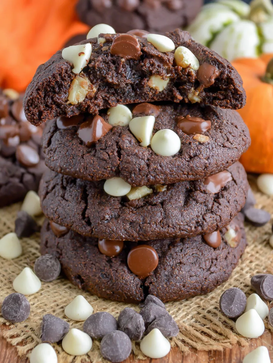 Chocolate Pumpkin Cookies