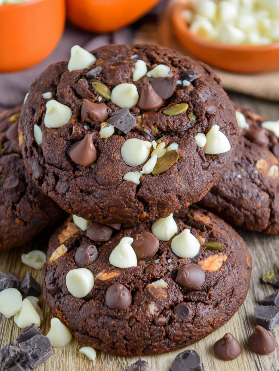 Chocolate Pumpkin Cookies