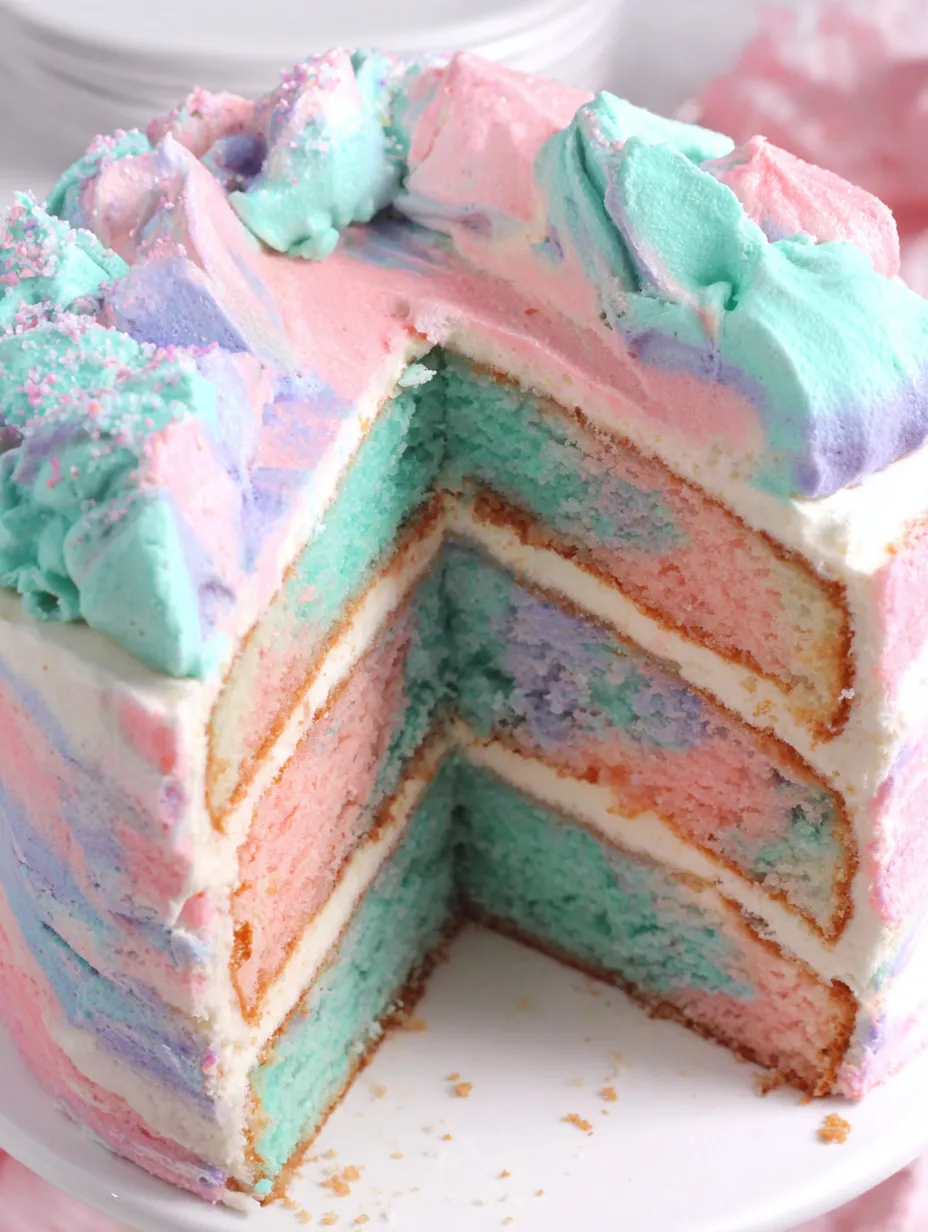 Cotton Candy Cake