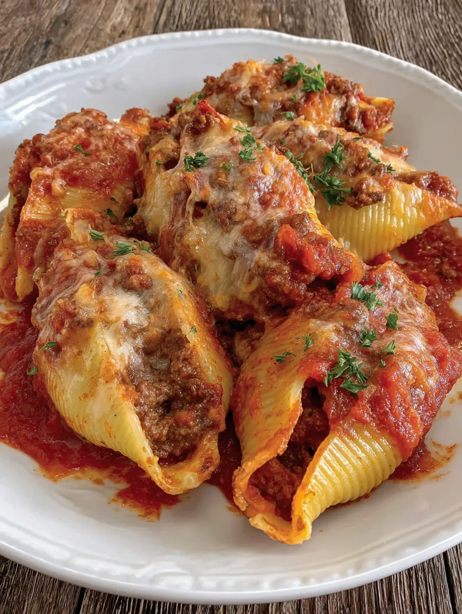 Cream Cheese and Beef Stuffed Shells