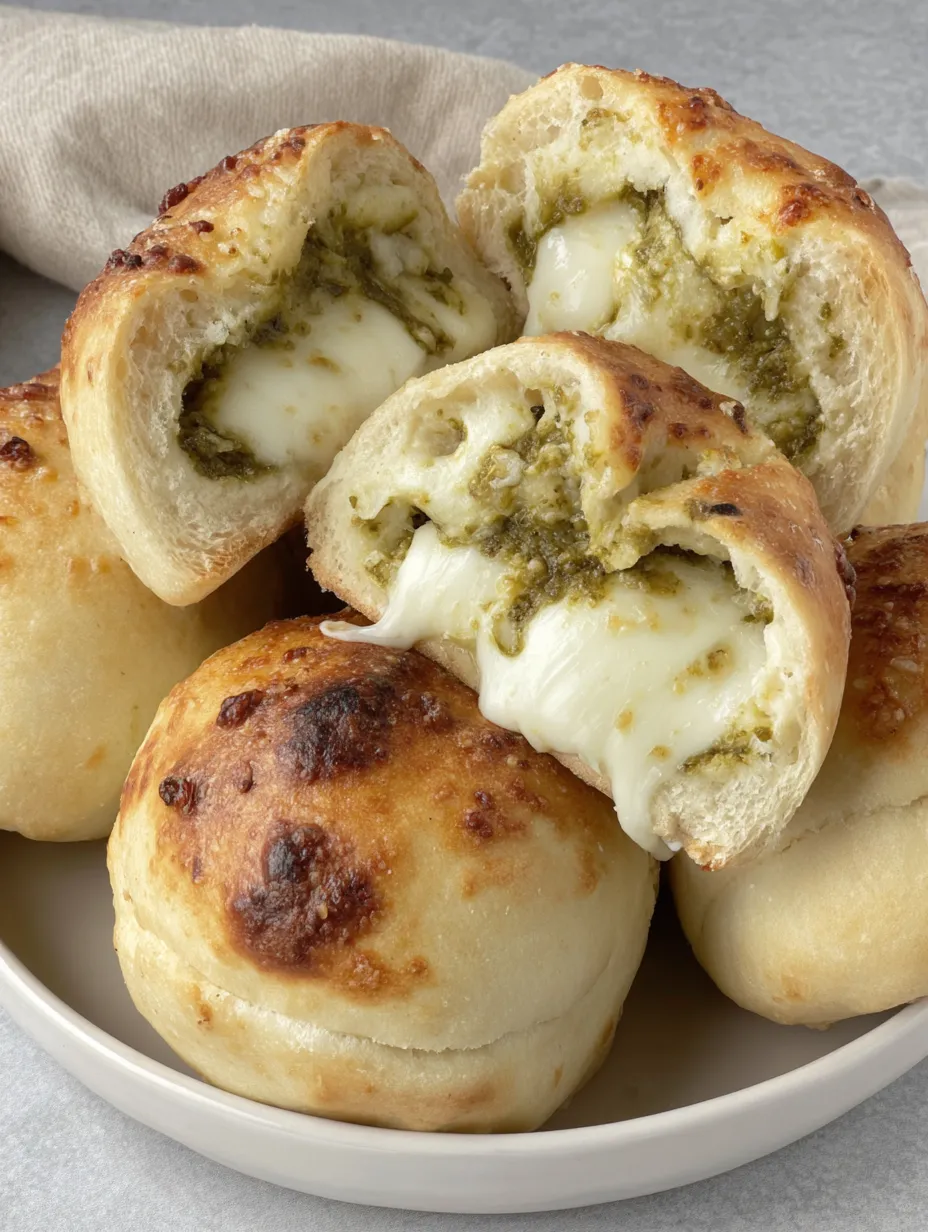 Easy Cheesy Pesto Bombs