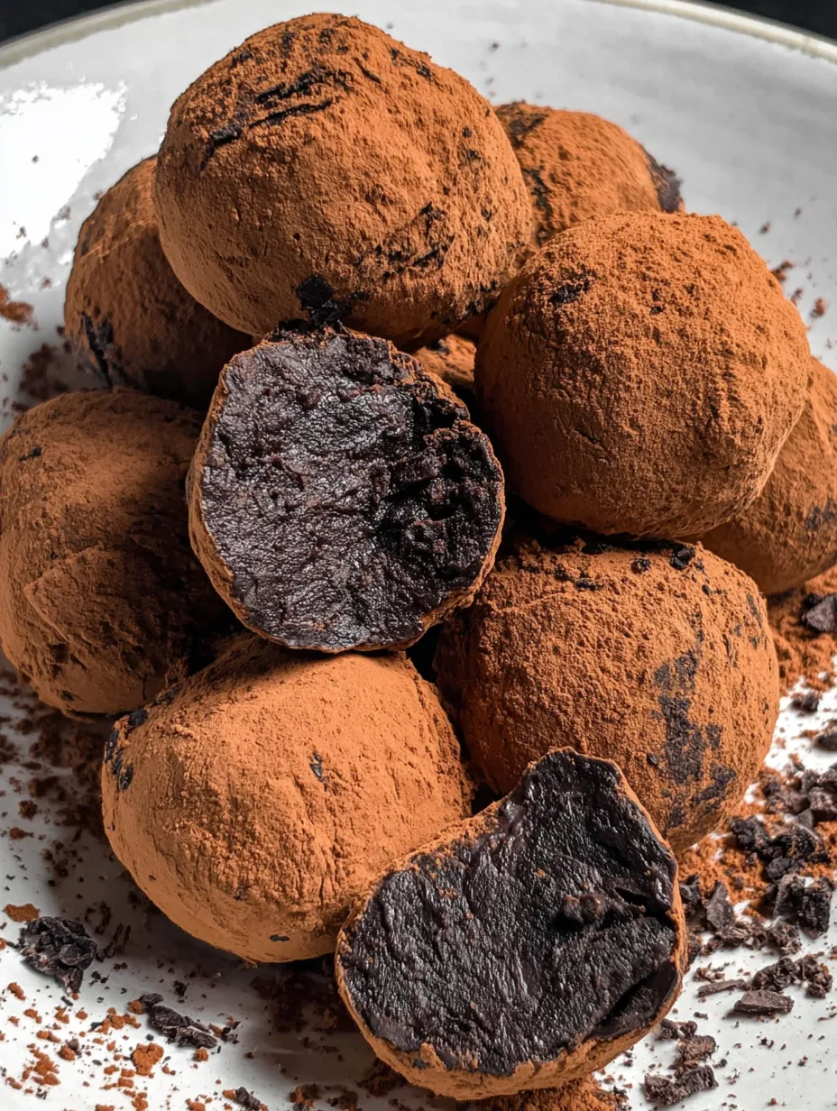 2-Ingredient Dark Chocolate Truffles
