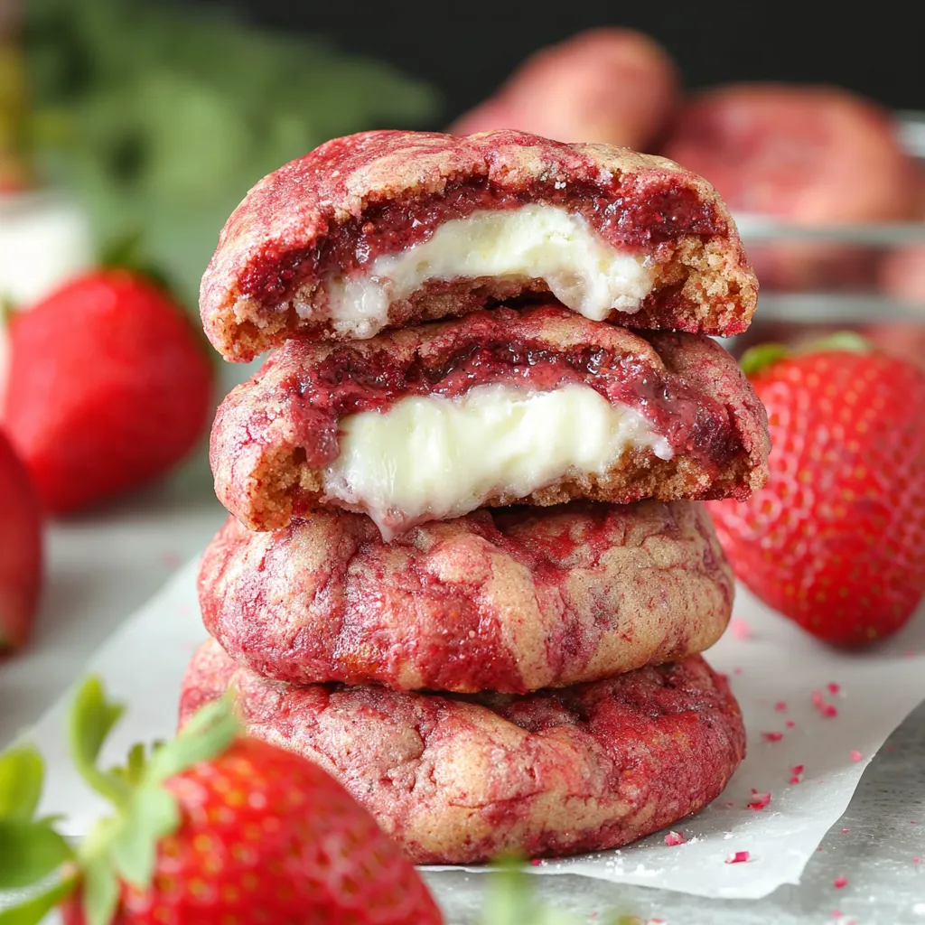 Strawberry Cheesecake Cookies
