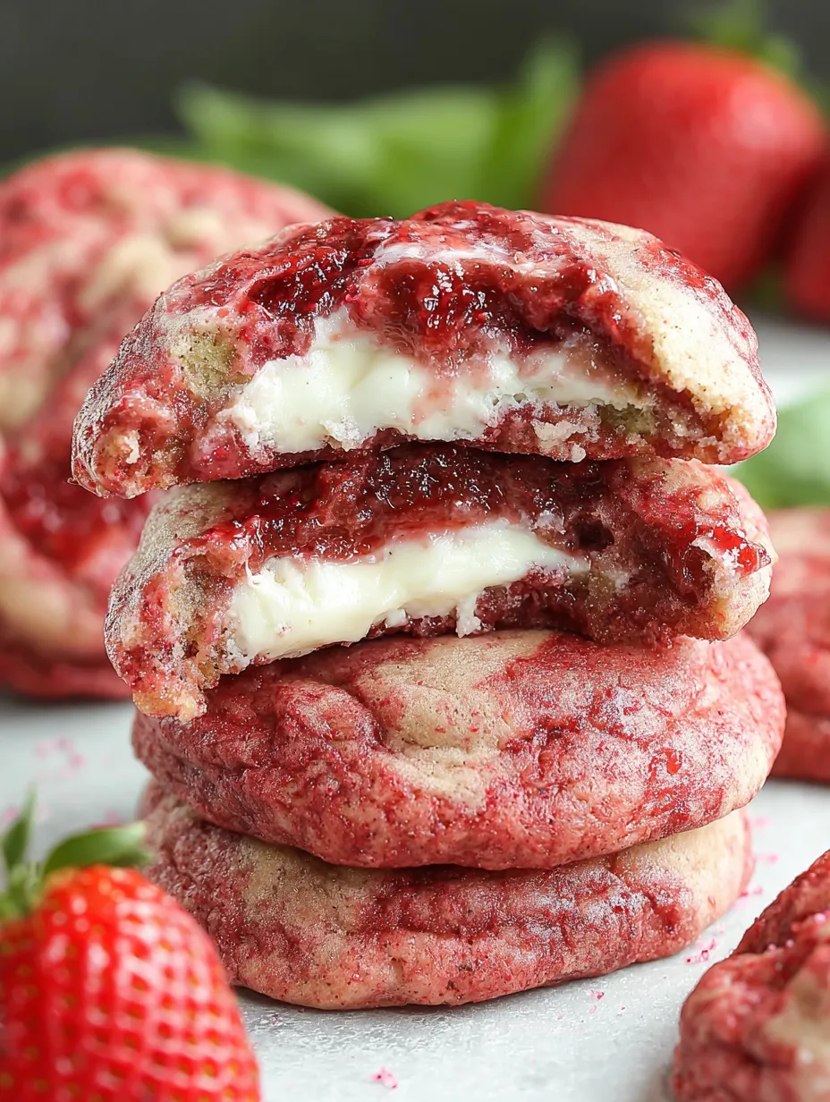 Strawberry Cheesecake Cookies