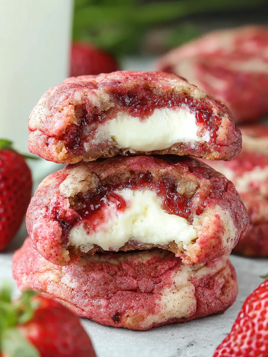 Strawberry Cheesecake Cookies