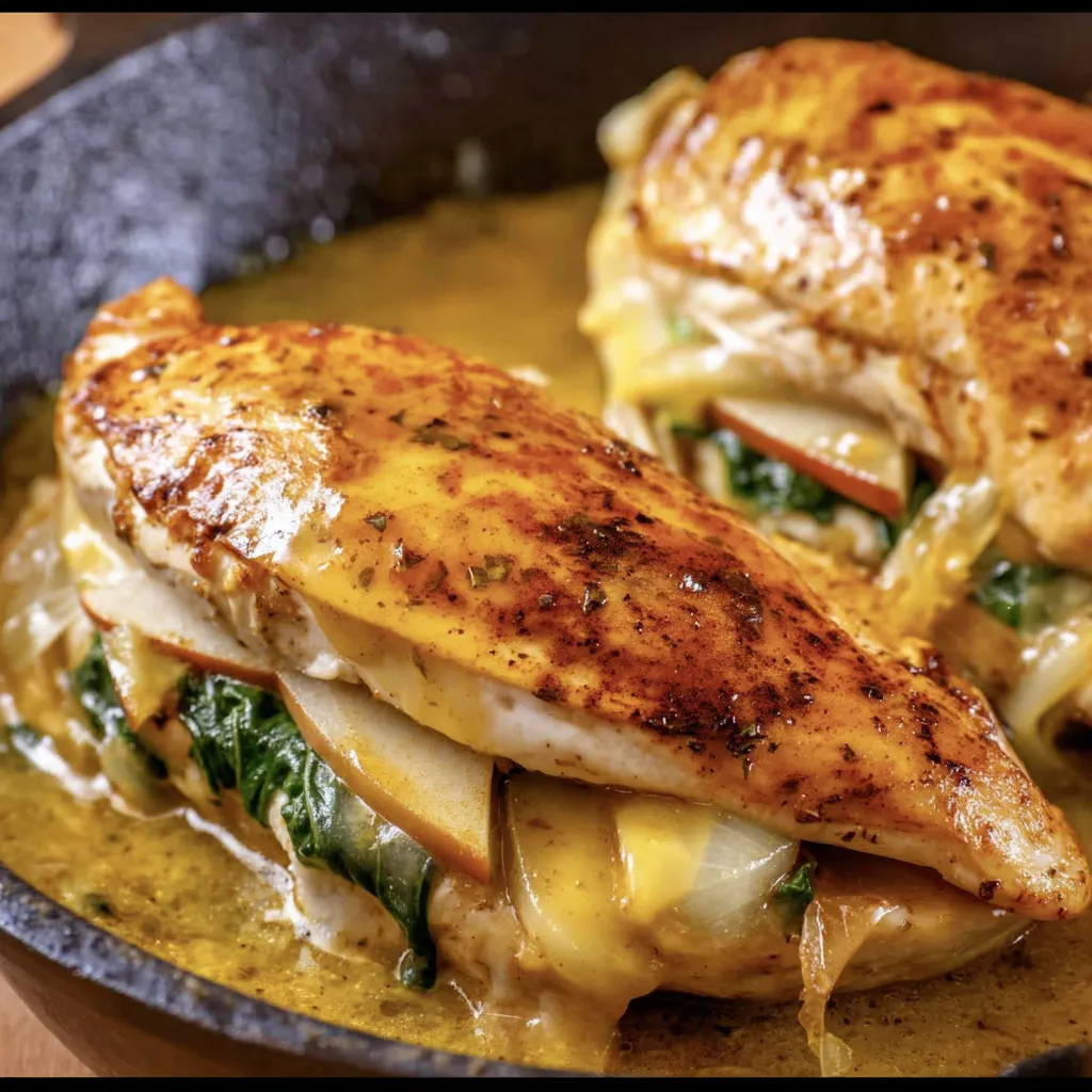 Apple and Brie Stuffed Chicken