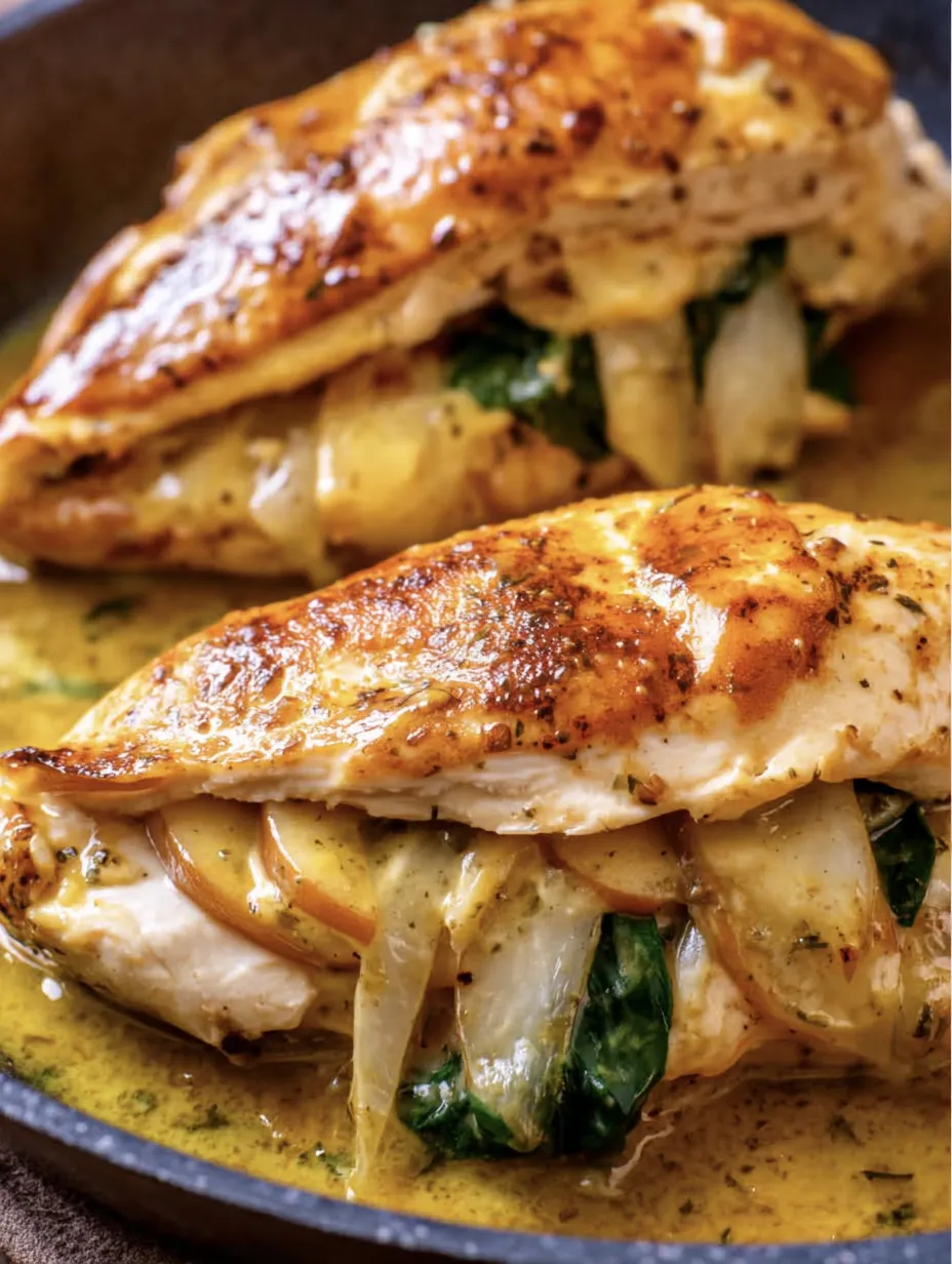 Apple and Brie Stuffed Chicken