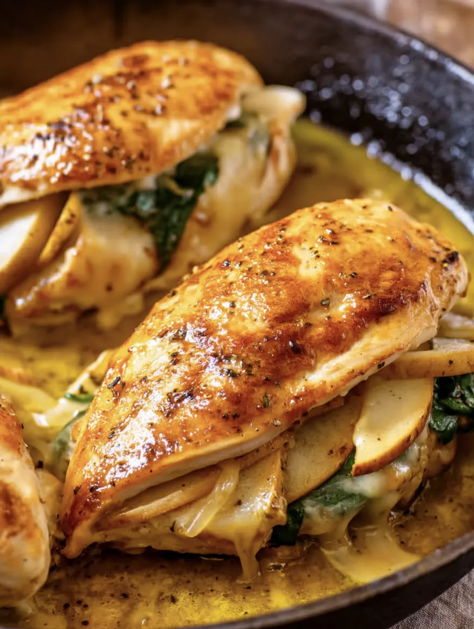 Apple and Brie Stuffed Chicken