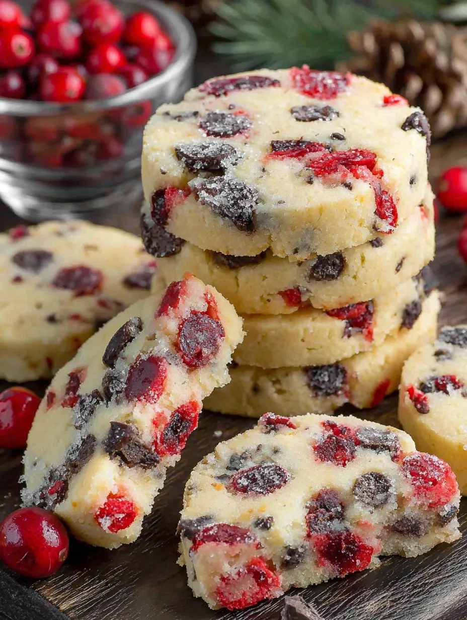 Christmas Maraschino Cherry Shortbread Cookies