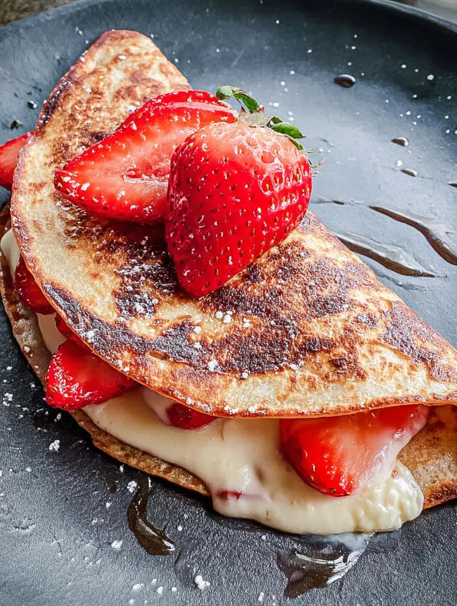 Strawberry Cheesecake Quesadilla Recipe