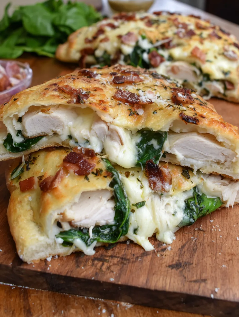 Chicken Bacon Ranch Calzone Recipe