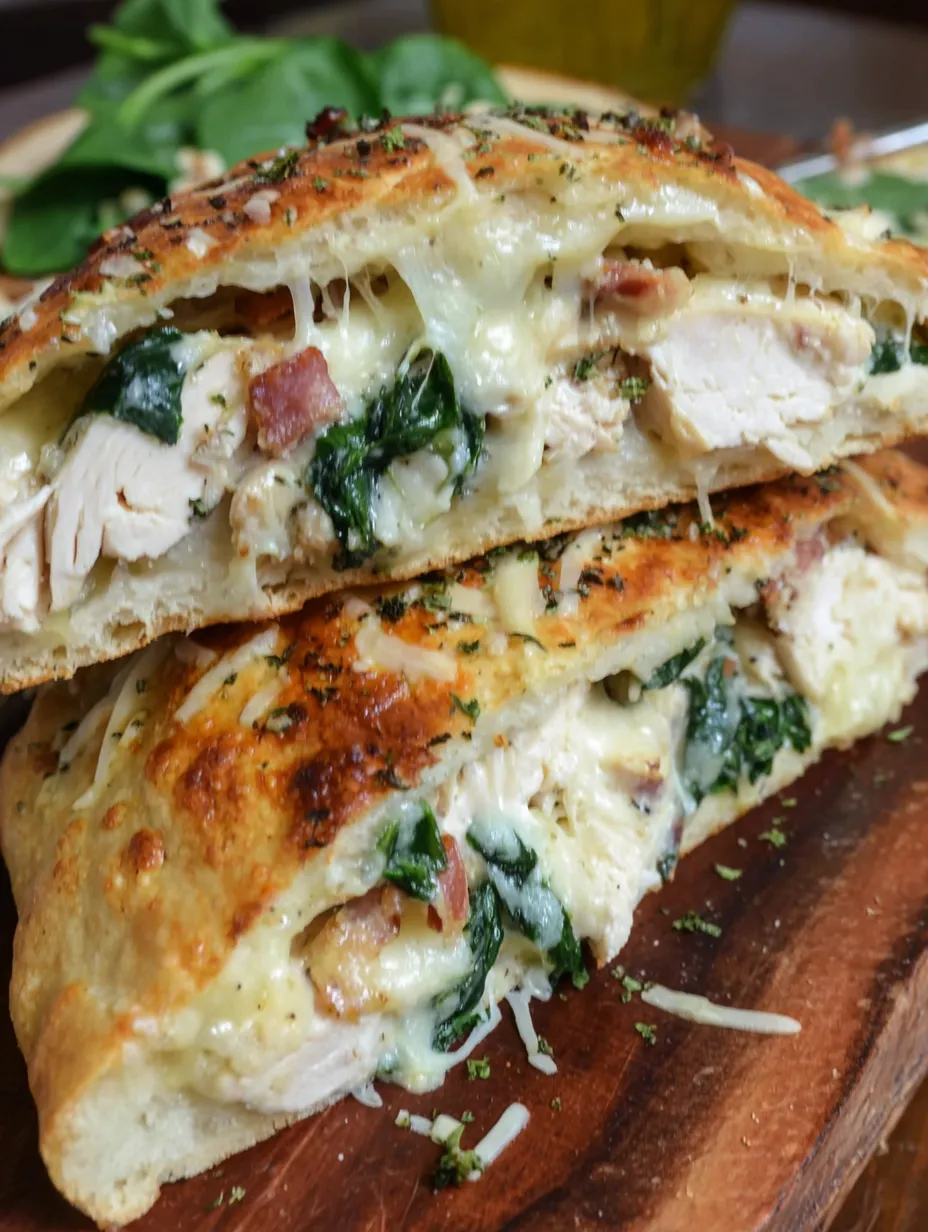 Chicken Bacon Ranch Calzone Recipe