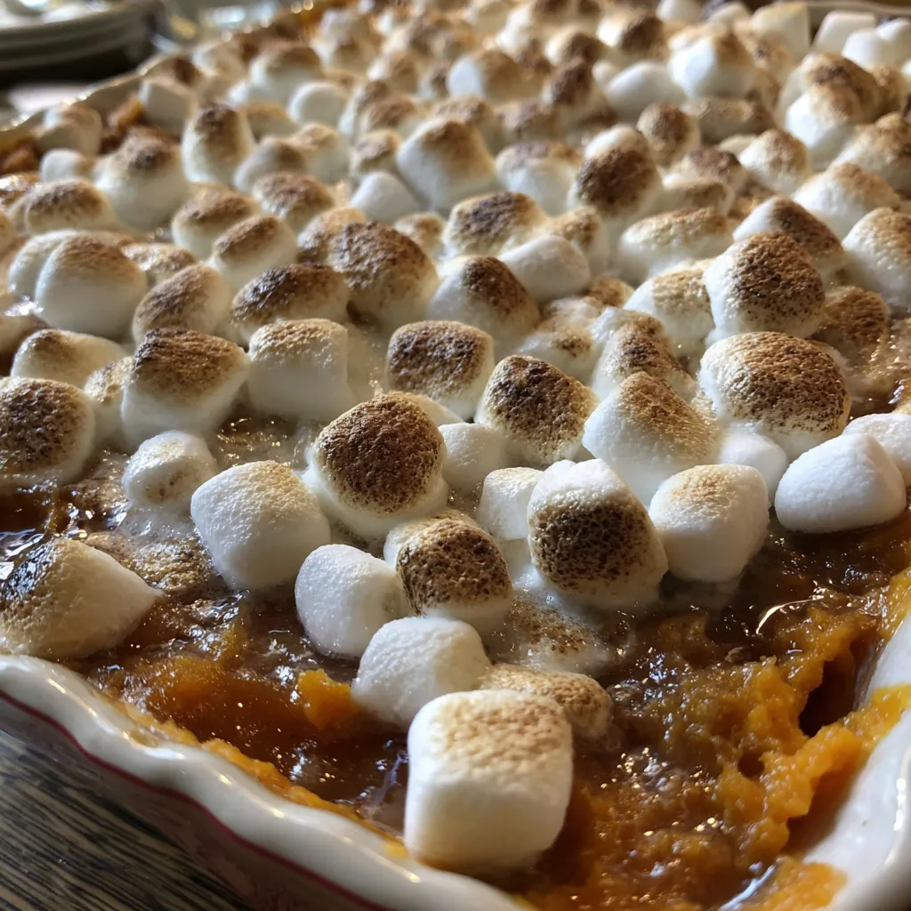 Sweet Potato Casserole with Marshmallows