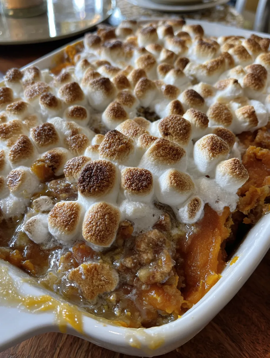 Sweet Potato Casserole with Marshmallows