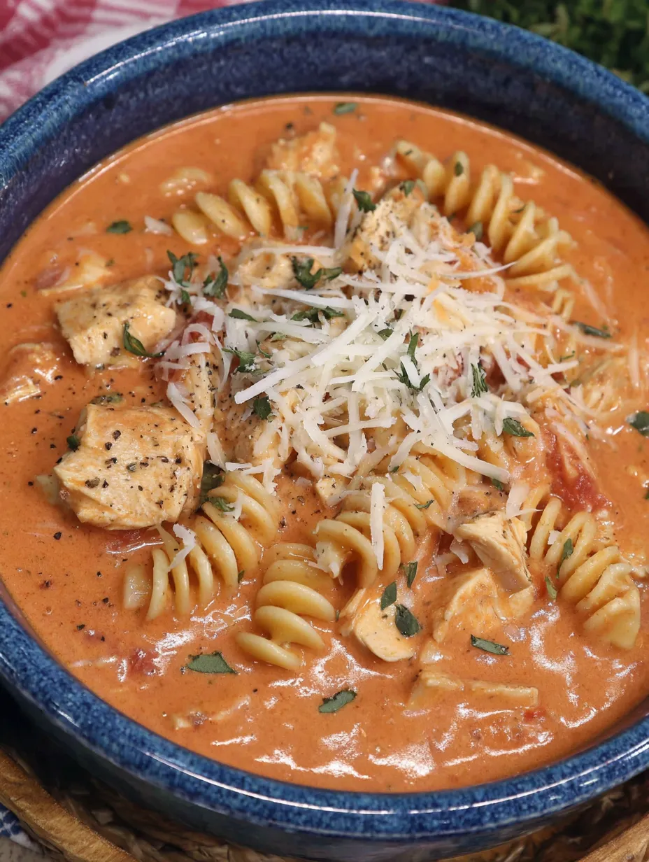 Crock Pot Chicken Parmesan Soup