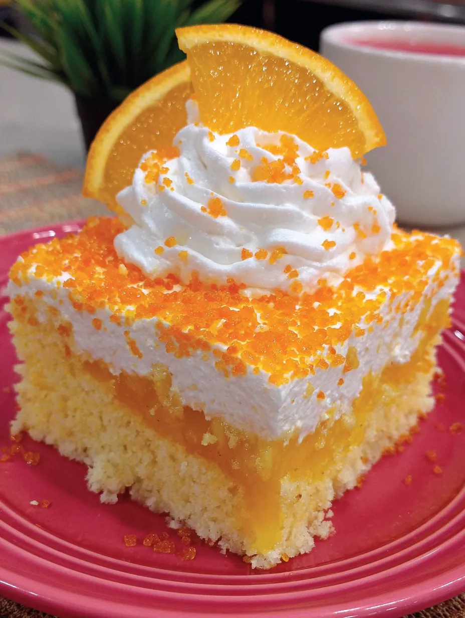 Orange Crush Poke Cake