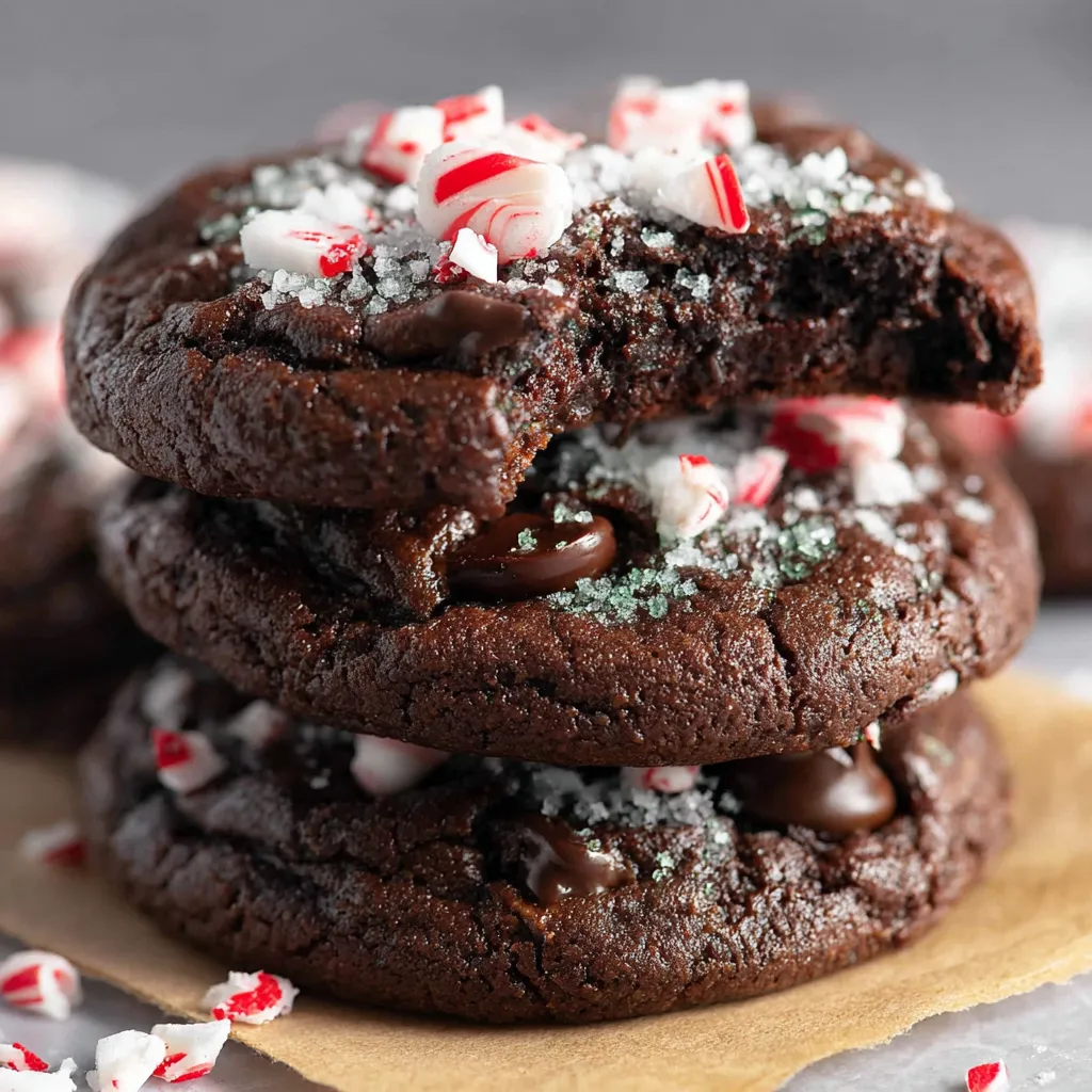 Chocolate Peppermint Cookies