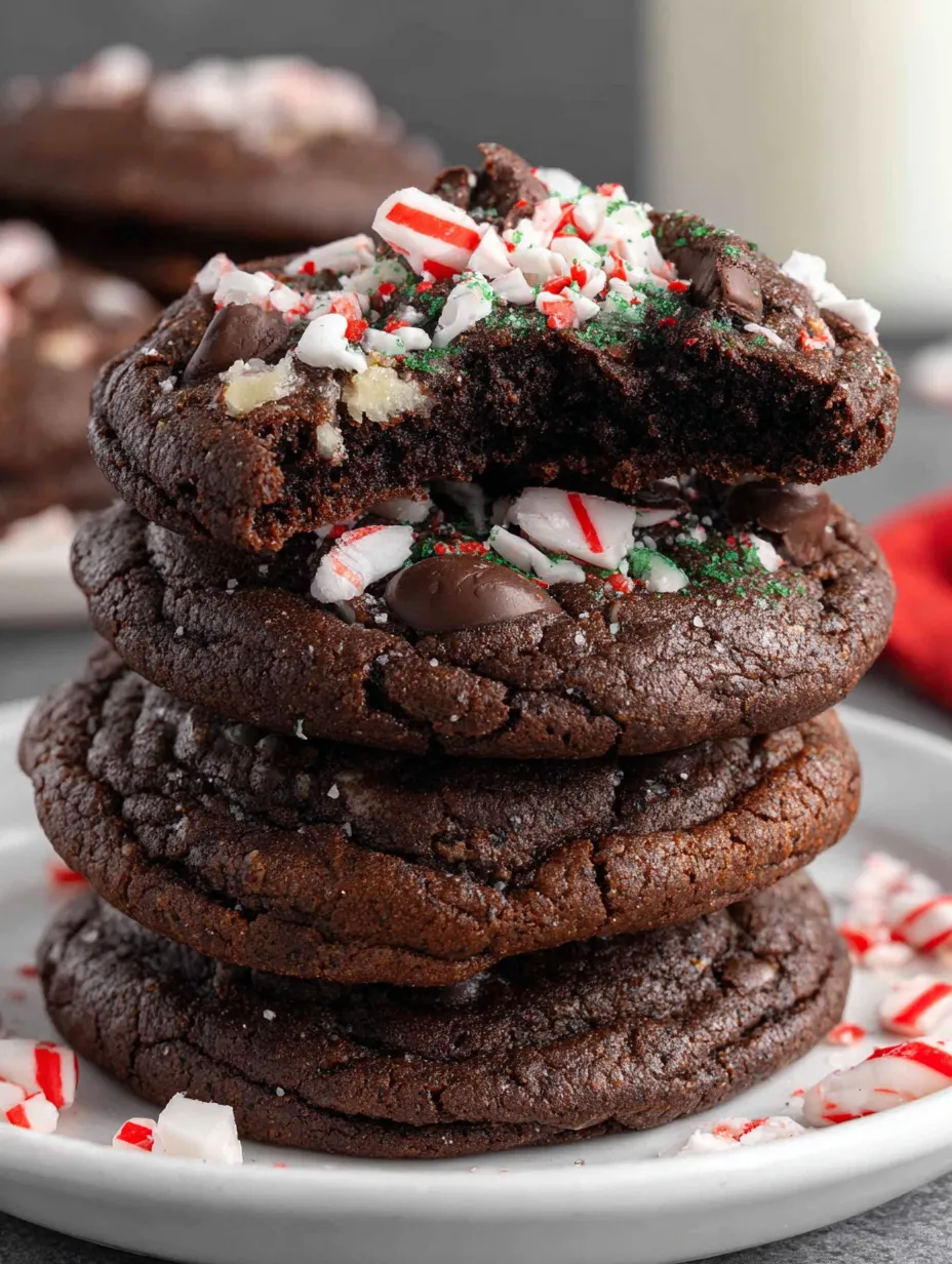 Chocolate Peppermint Cookies