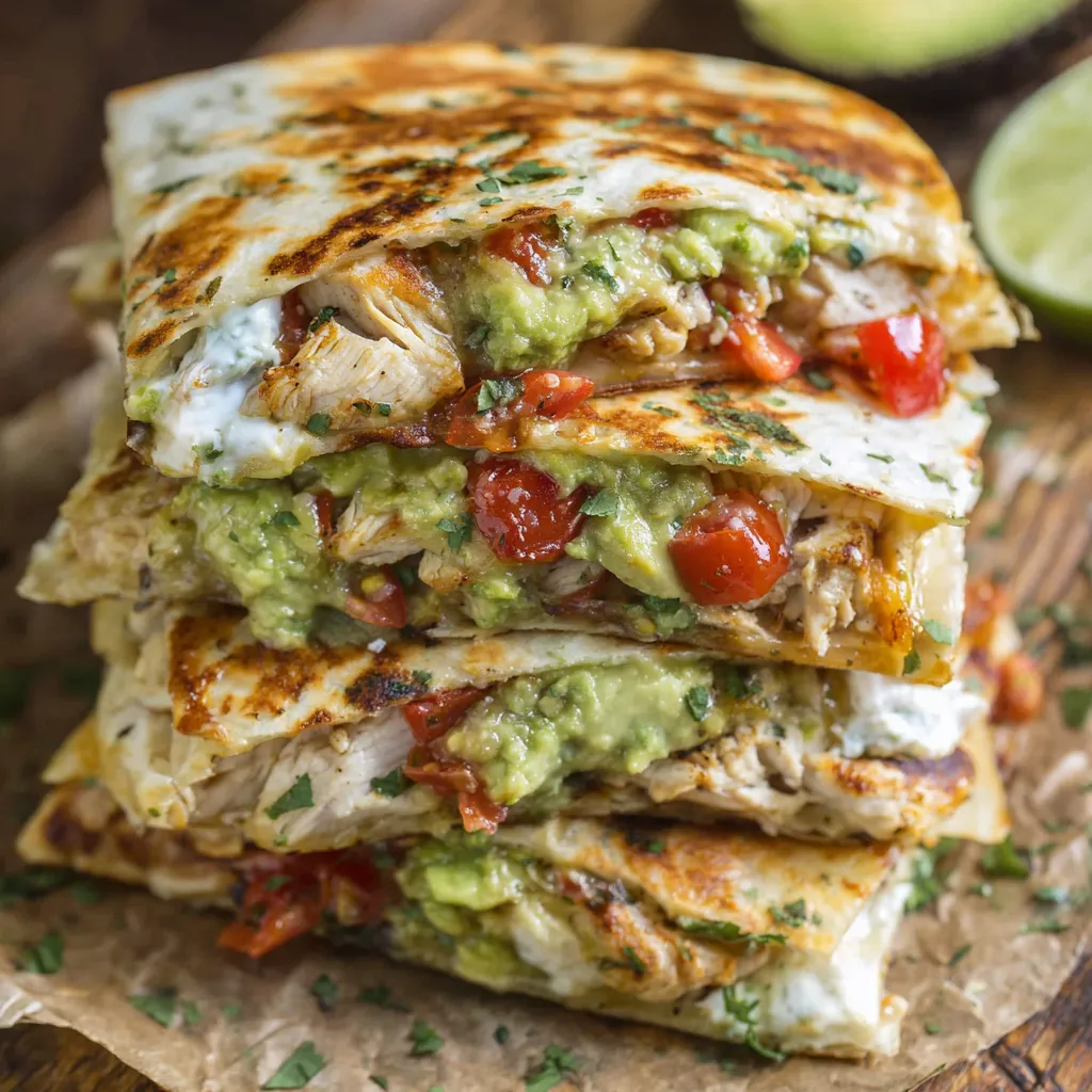 Chicken Avocado Quesadillas
