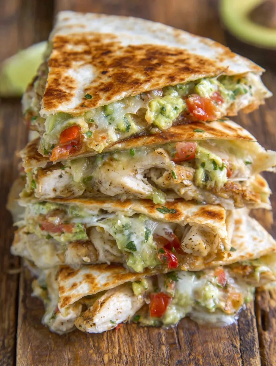 Chicken Avocado Quesadillas