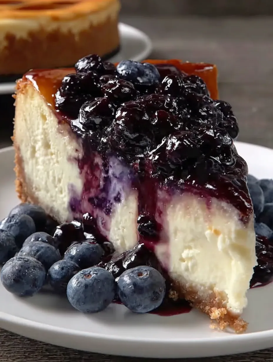 Creamy Blueberry Cheesecake